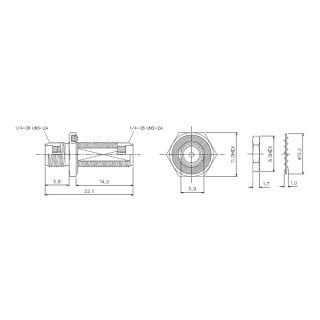 HS-SMAF To SMAF Bulkhead With O-Ring Adapter (10G)_Web2